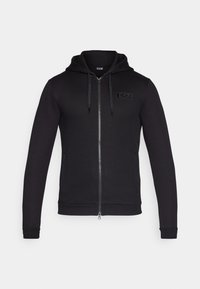 Felpa con zip - black