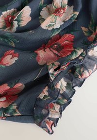 Next PRINTT HIGH NECK TIERED - Velika haljina - navy blue floral