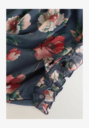 Next TALL FIT - PRINTT HIGH NECK TIERED OCCASION MAXI DRESS . - Maxi šaty - navy blue floral