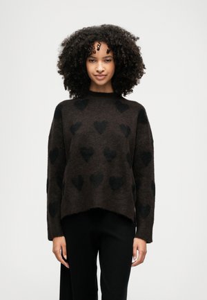 AMORA  - Striktrøje - oxblood red/black