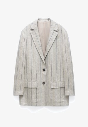 ADOLFO DOMINGUEZ, Cappotto corto - brown stripe