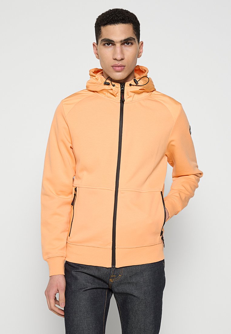 Schott Sweater met rits oranje Schott Sweater met rits oranje