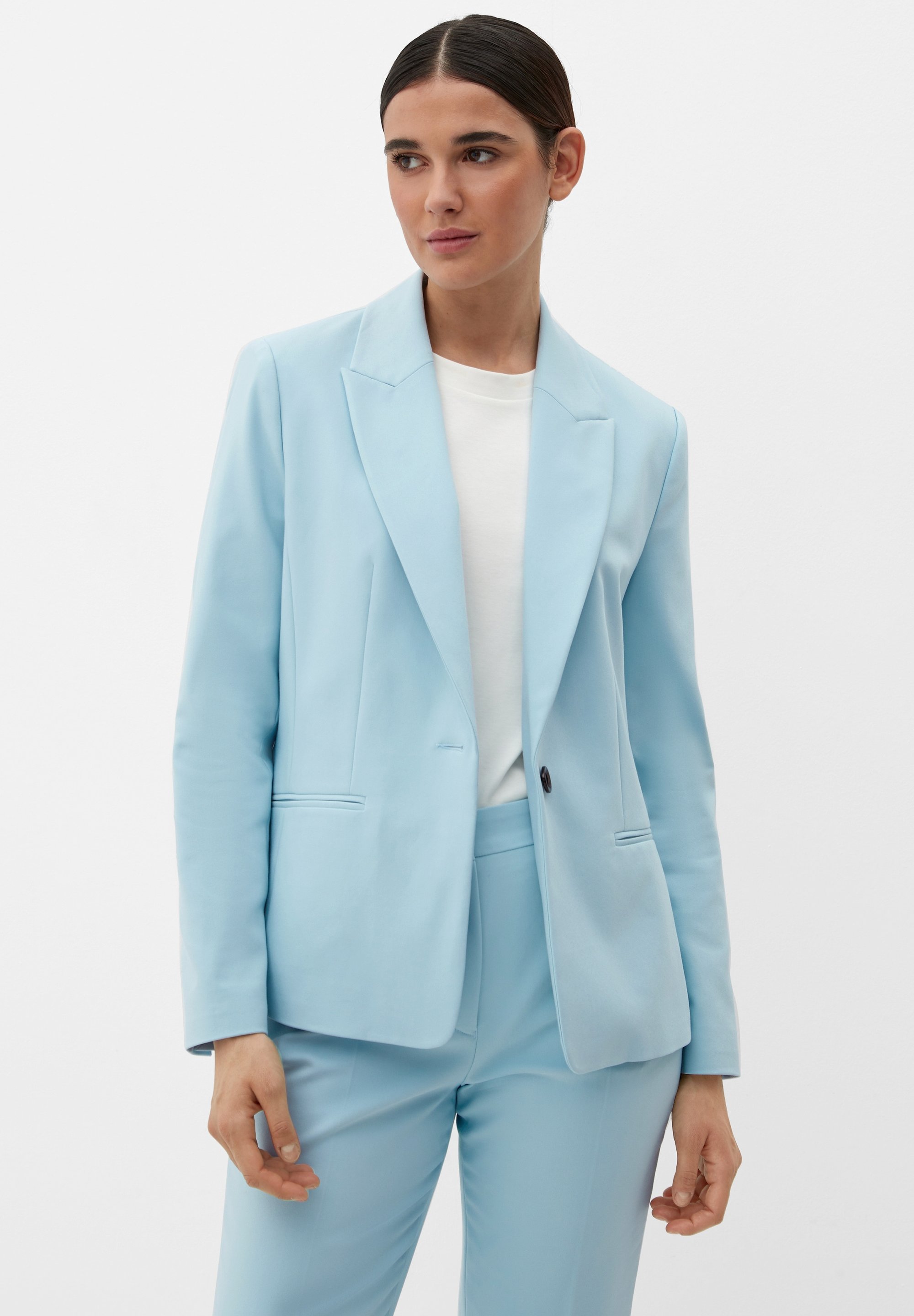 s.Oliver BLACK LABEL ELEGANTER - Blazer - olivgrün/oliva screziato