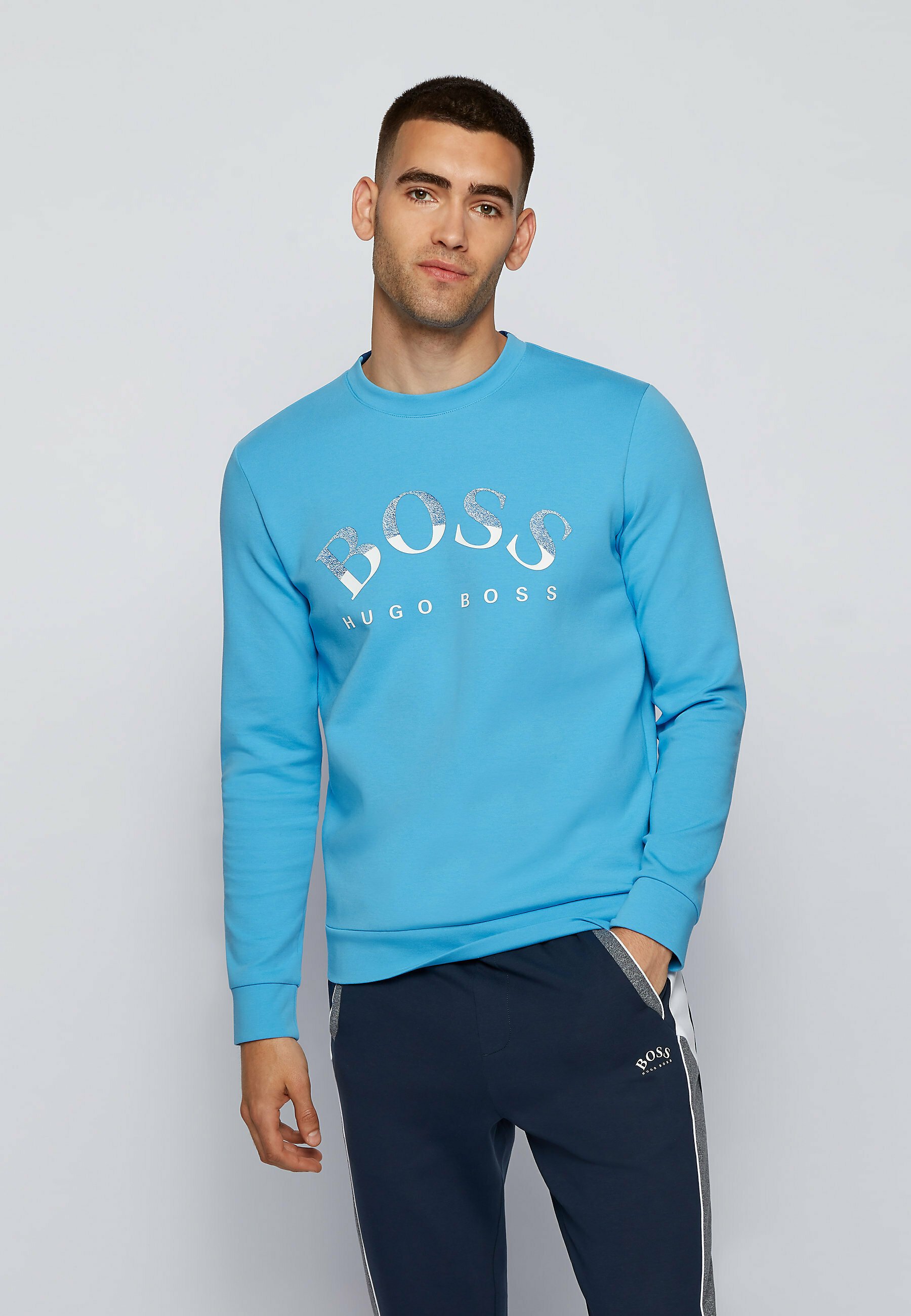 hugo boss salbo sweatshirt blue