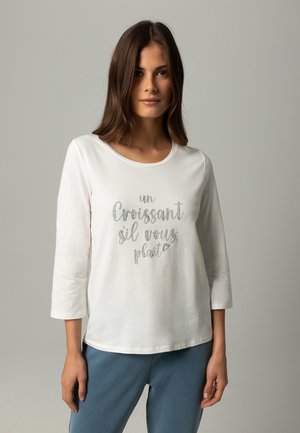 More & More WITH WORDING PRINT 3/4 SLEEVE - Long sleeved top - offwhite