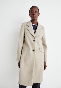 Vero Moda VMFORTUNESARA LONG COAT - Klasični plašč - silver mink melange