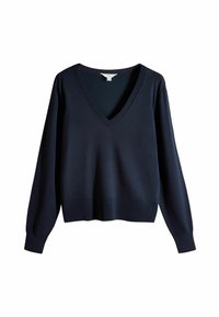 3 PACK V-NECK - Neule - navy blue brown