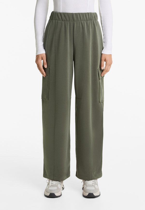 SOFT-TOUCH BARREL - Stoffhose - khaki