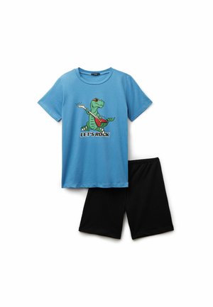 SET - Pyjama - blau blue jasper st.dino rock