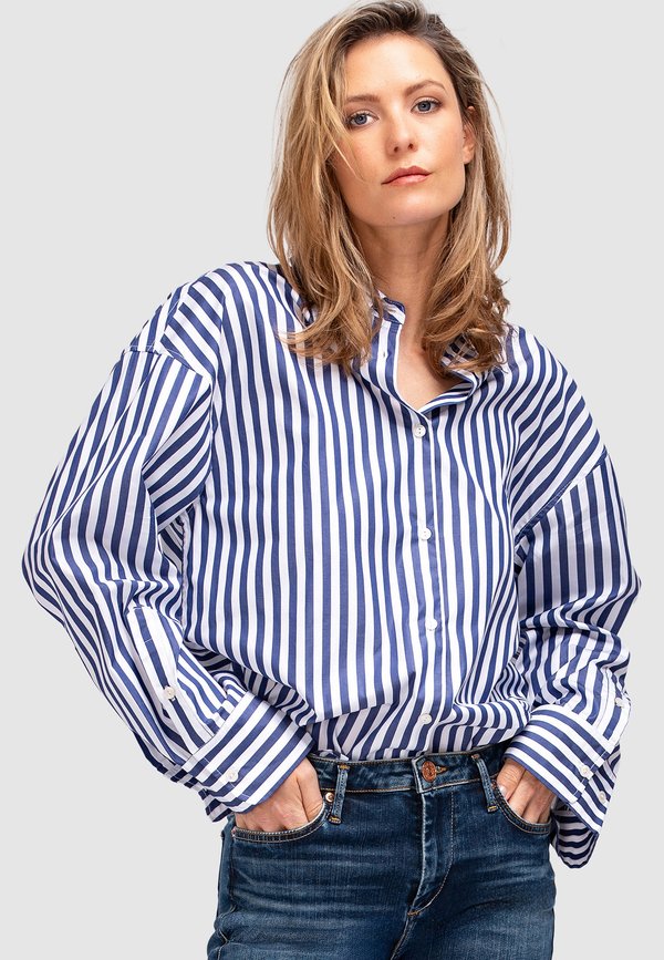 Hemdbluse - blockstripe