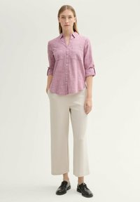 TOM TAILOR WITH SLUB STRUCTURE - Camicia - pink velvet