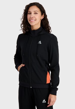 TRAINING - Zip-up sweatshirt - black