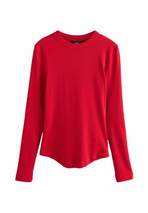 CREW NECK - Pikkade varrukatega topp - red