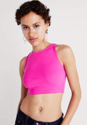 Denim Project RACERBACK CROP - Top - fuchsia fedora