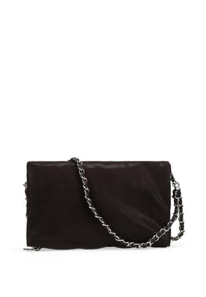 CON SOLAPA Y ASAS DE CADENA - Bolso de mano - marron