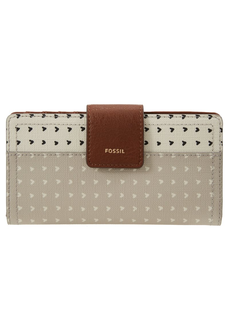 Damen Geldbörsen | Fossil LOGAN Geldbörse gray/beige - HO41015 Damen Geldbörsen | Fossil LOGAN Geldbörse gray/beige - HO41015
