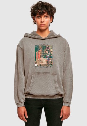 FRIENDS - HAPPY CHRISTMAS EVE ACID WASHED - Kapuzenpullover - asphalt