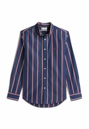 Tommy Hilfiger, TOMMY HILFIGER REGULAR FIT FLEX STRIPE POPLIN SHIRT - Hemd - carbon navy   multistripe