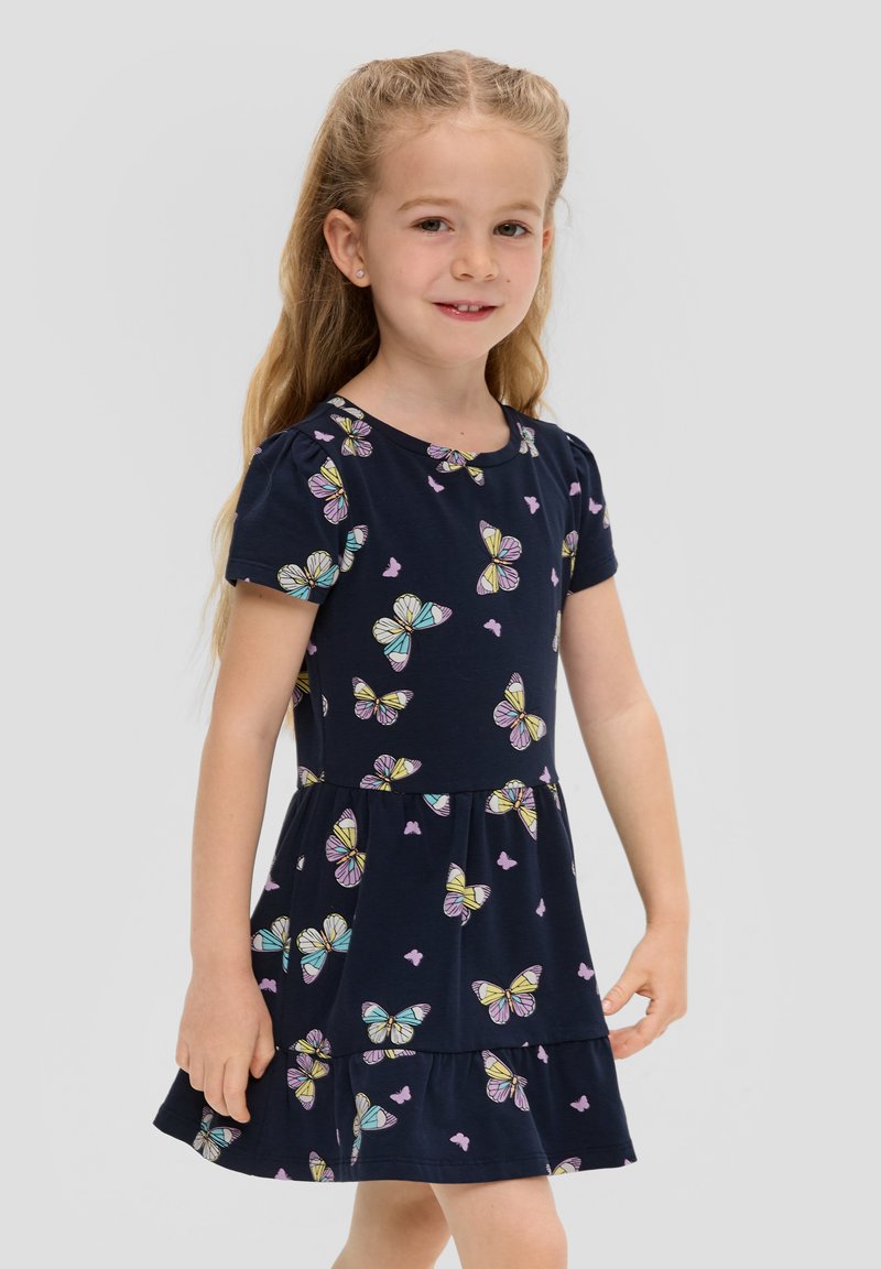 s.Oliver MIT ALL-OVER-PRINT - Freizeitkleid - navy