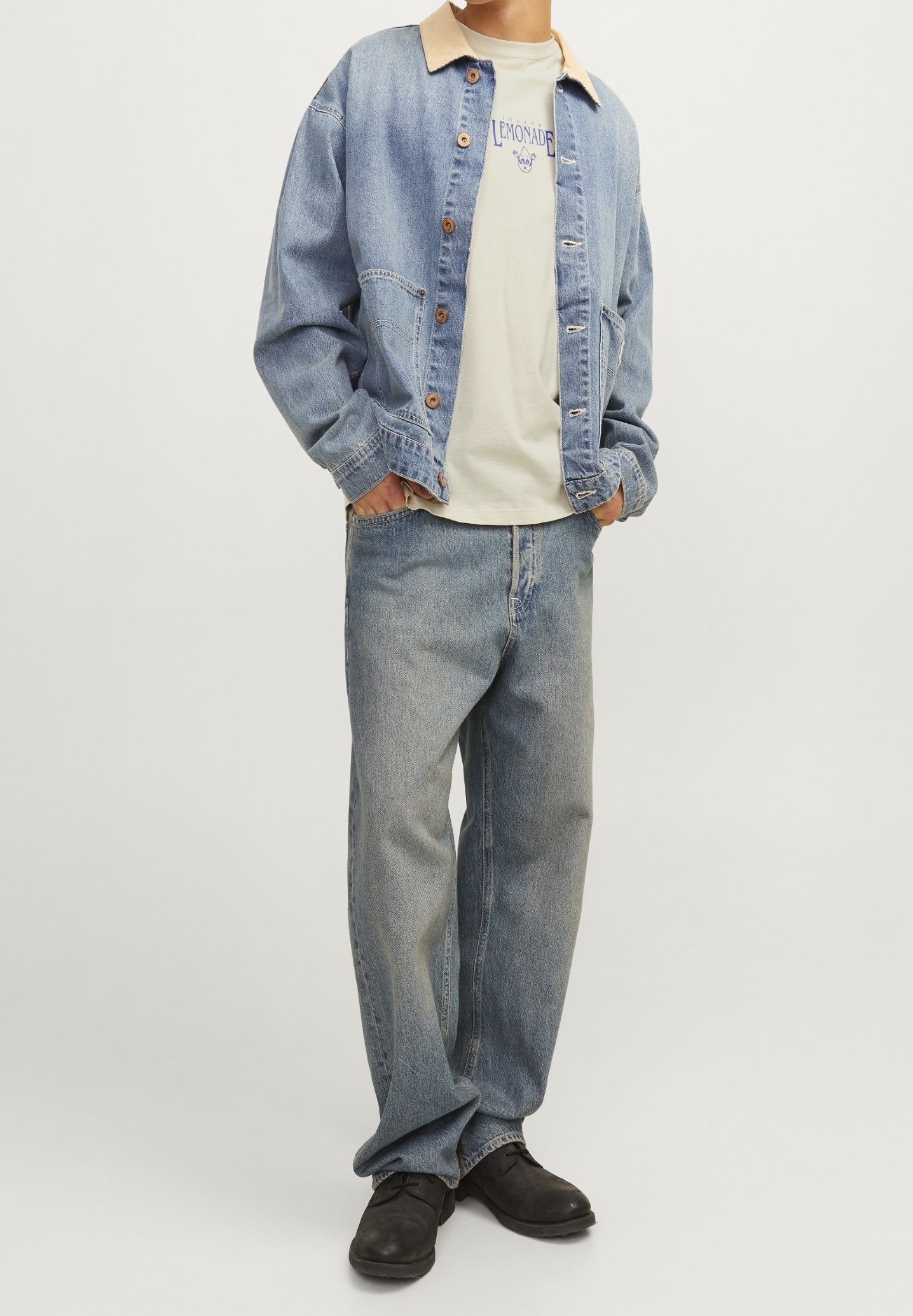 Jack & Jones T-shirt con stampa - off-white/avorio - (Second