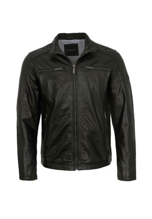 Lederjacke - schwarz