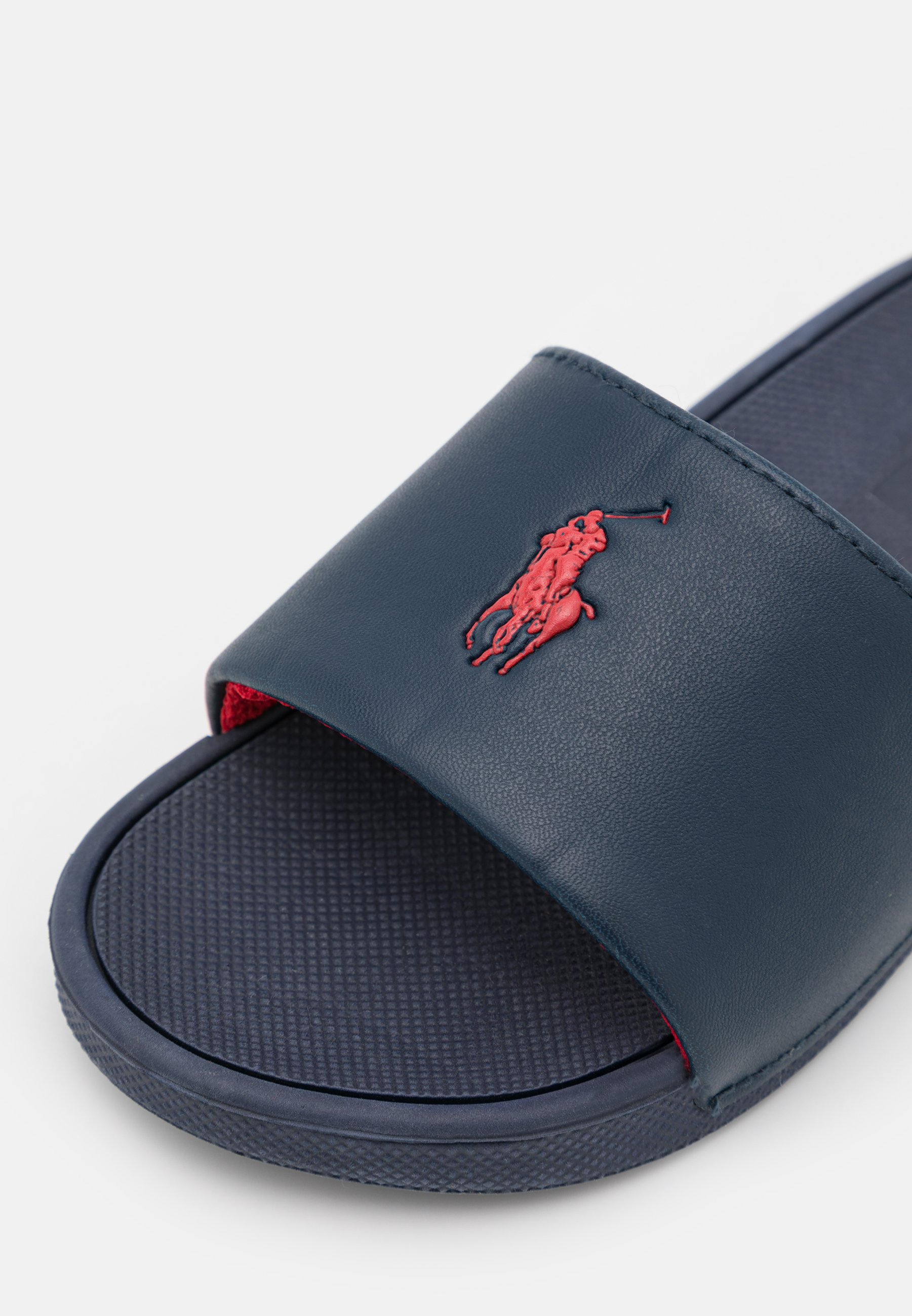 Polo Ralph Lauren Navy \u0026 Red Cayson Boys Sandals, Size: 12