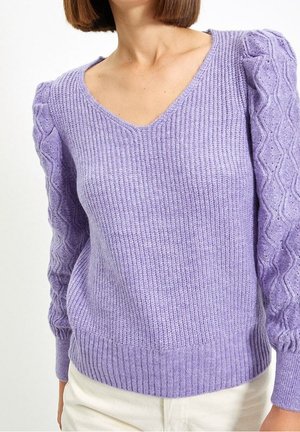 Strickpullover - purple
