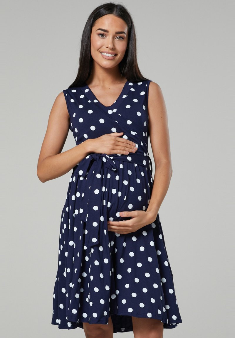 Chelsea Clark CIĄŻOWA Z FUNKCJĄ KARMIENIA - Dnevna haljina - dark blue white