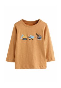 Ikke valgt, mustard yellow digger transport