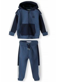 MINOTI ZIP THRU HOODIE AND JOGGERS SET - Treniņtērps - blue dark blue