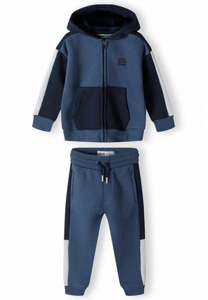 MINOTI ZIP THRU HOODIE AND JOGGERS SET - Treningas - blue dark blue