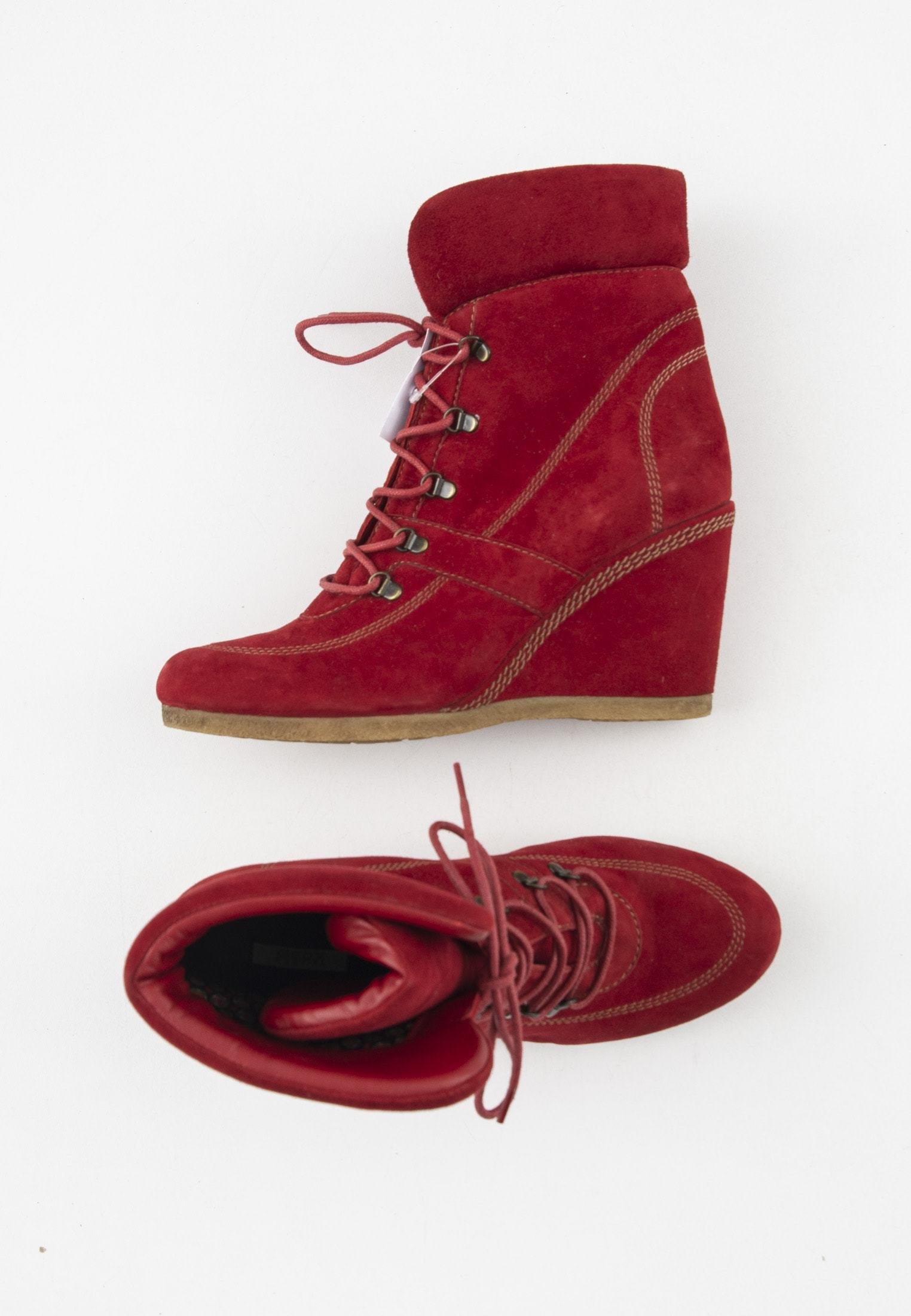 Geox Botines de cuña - red/rojo - Zalando.es