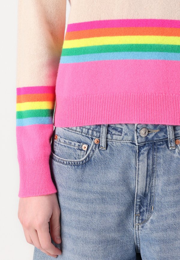 BANDES MULTICOLORES - Jumper - sable3