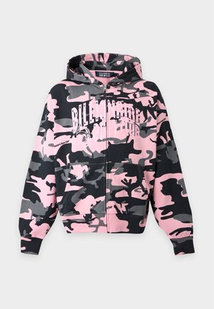 Billionaire Boys Club, ARCH LOGO CAMO ZIP THROUGH HOOD - Суитшърт с цип - pink