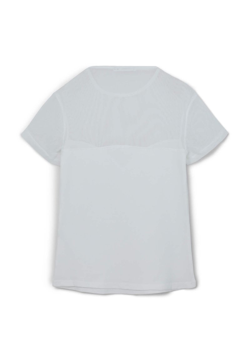 Terranova WITH INSERTS T-shirt basic bianco lana/bianco