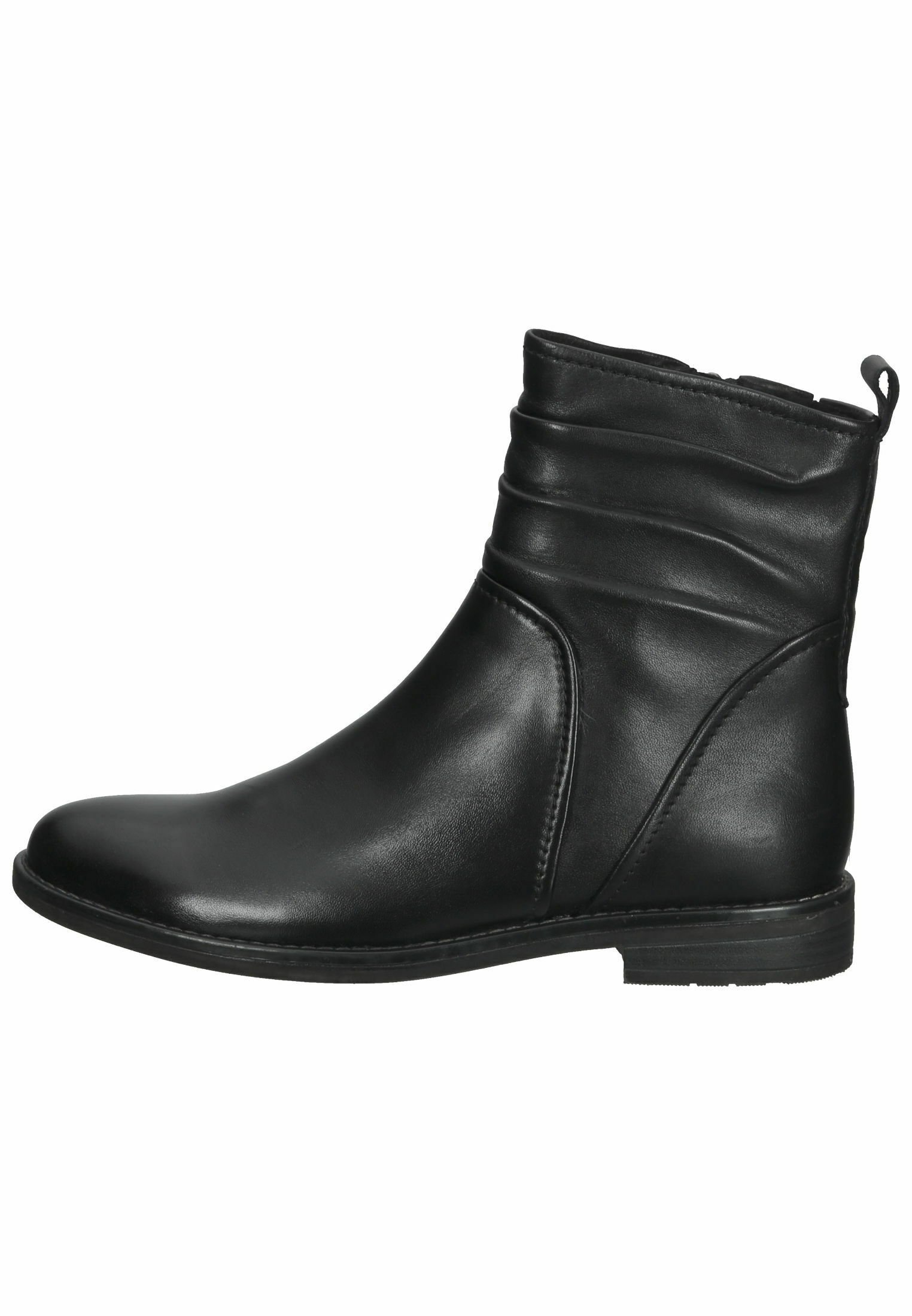 Marco Tozzi Korte laarzen - black antic/zwart - Zalando.nl