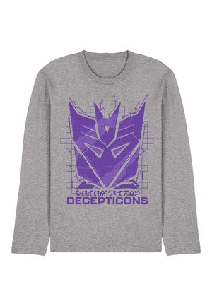 TRANSFORMERS GENERATIONS DECEPTICON TECH ICON LOGO - Long sleeved top - mottled light grey