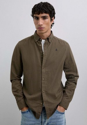 DYE CHECK BD - Camisa - brown check
