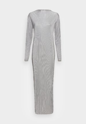 MODEST DRESS WITH FUNNEL NECK - Vestito estivo - dusty blue