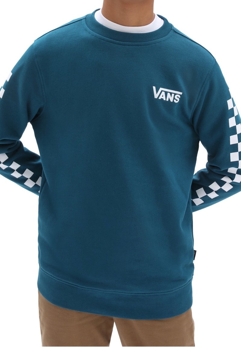 Vans BY EXPOSITION CHECK CREW - Felpa - blue coral