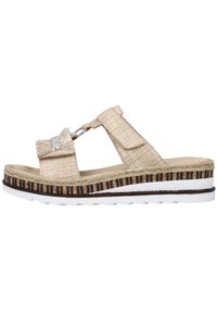 Rieker Mules à talons - beige