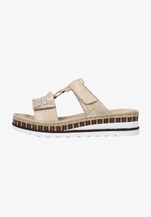 Rieker Mules à talons - beige
