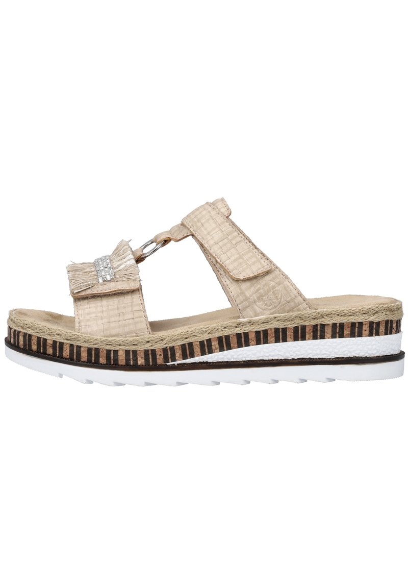 Rieker Mules à talons - beige