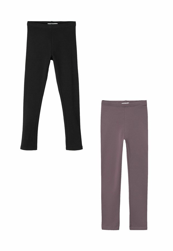 2ER-SET - Leggings - Hosen - schwarz lila