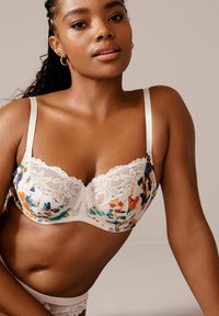 Next FULL CUP REGULAR FIT - Tugitraadiga rinnahoidja - white orange floral print