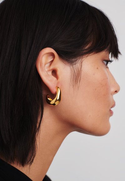 Missoma ORGANIC DOME HOOP EARRING - Korvakorut - gold-coloured