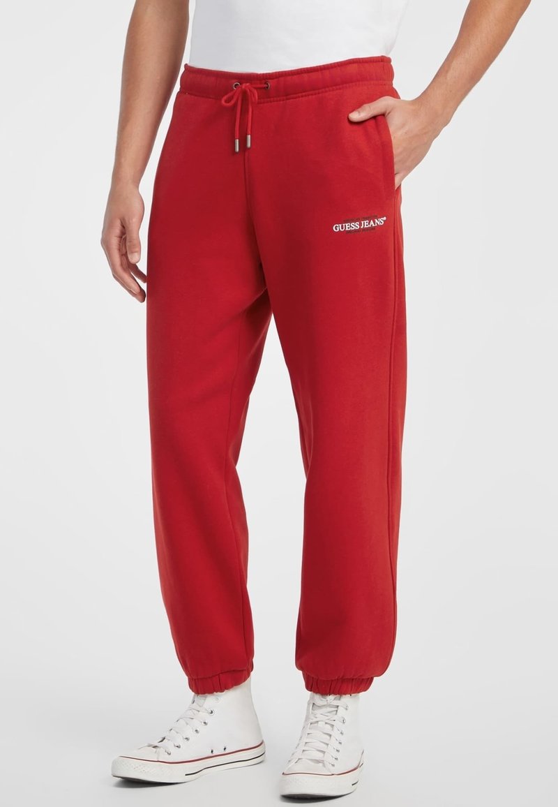 Guess Jeans AMERICAN TRADITION JOGGER - Donji dijelovi trenirke - rot