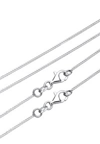 Sterling sølv kæde med et struktureret, vævet design. Har en krabbe-lukning og led, med en skinnende finish og minimalistisk udseende.