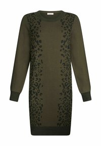 ANIMAL PRINT - Šaty do práce - olive