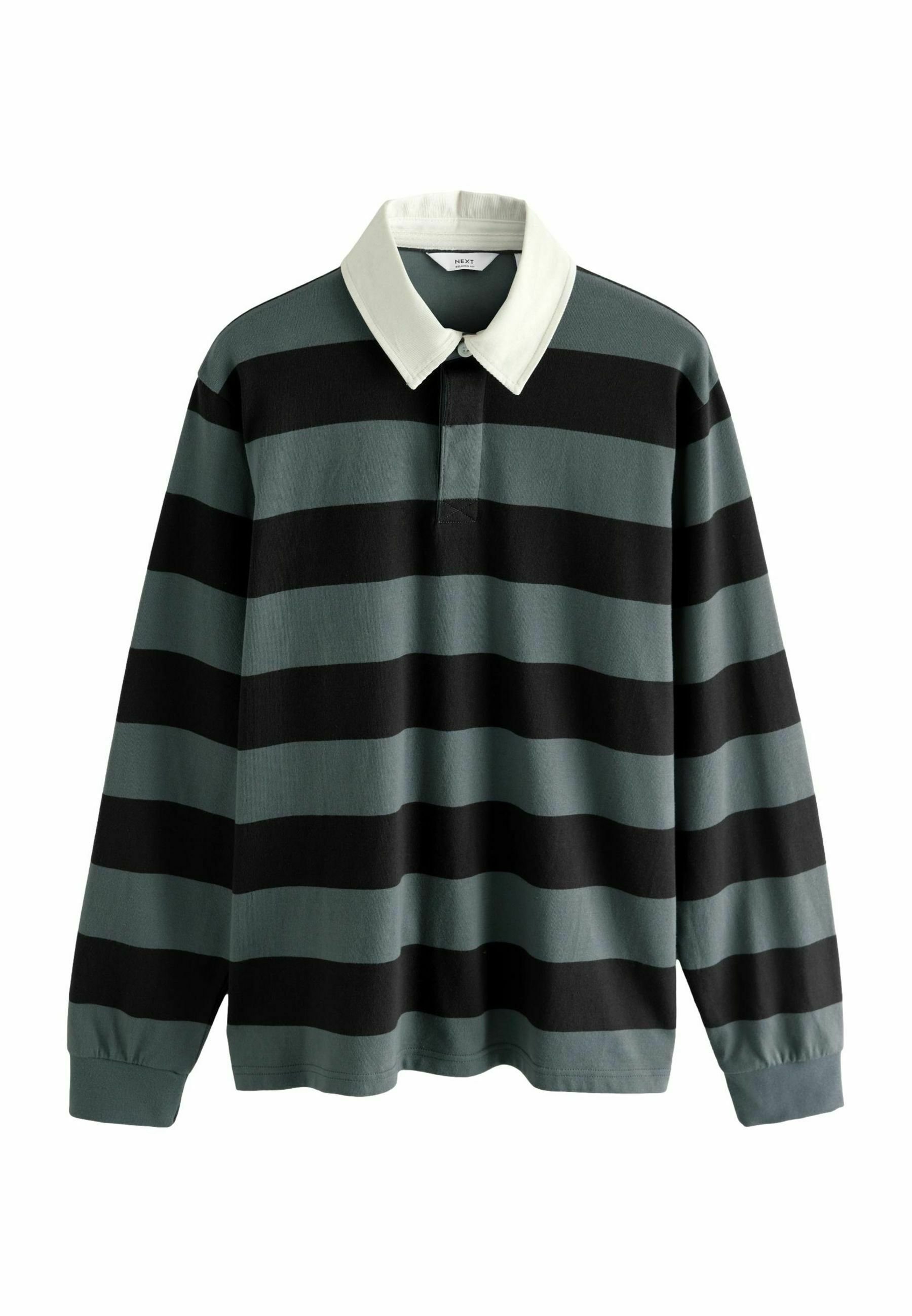 Next RUGBY - Polo shirt - slate grey stripe/grey - Zalando